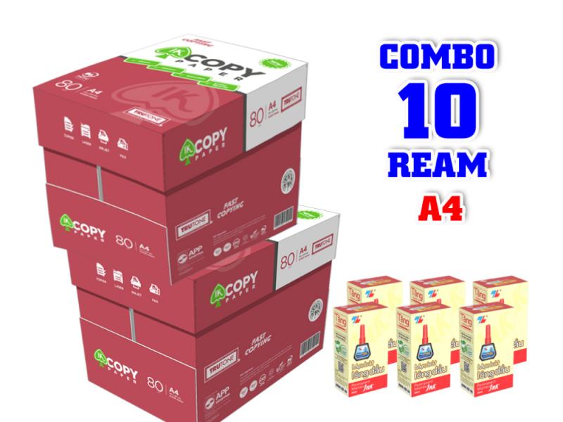 Combo giấy in văn phòng IK Copy A4 80 gsm siêu tiết kiệm